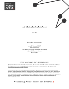 Arts & Culture Baseline Topic Report