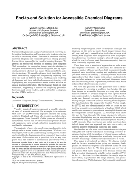 End-To-End Solution for Accessible Chemical Diagrams