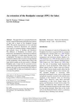 An Extension of the Floodpulse Concept (FPC) for Lakes