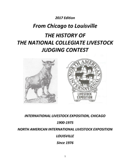 2017 National Collegiate Livestock Judging Contest History.Pdf