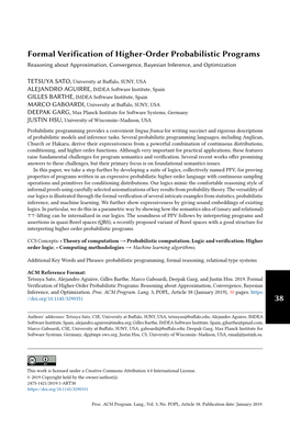 Formal Verification of Higher-Order Probabilistic Programs Reasoning About Approximation, Convergence, Bayesian Inference, and Optimization