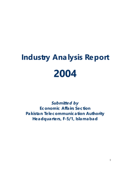 Industry Analysis Report