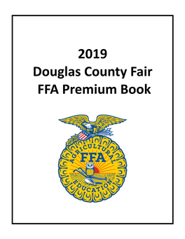 2019 Douglas County Fair FFA Premium Book