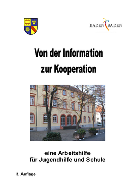 Von Der Information Zur Kooperation - Eine Arbeitshilfe Für Jugendhilfe Und Schule