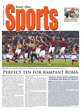 Perfect Ten for Rampant Roma