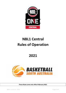 NBL1 Central Rules of Operation 2021 FINAL MARCH.Pdf