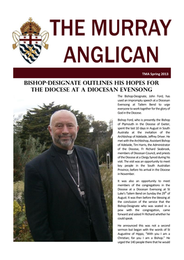 Bishop-Designate Outlines His Hopes for the Diocese at A