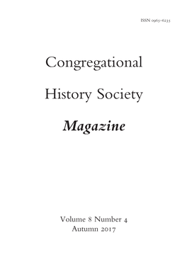 Congregational History Society Magazine