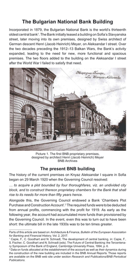 The Bulgarian National Bank Building