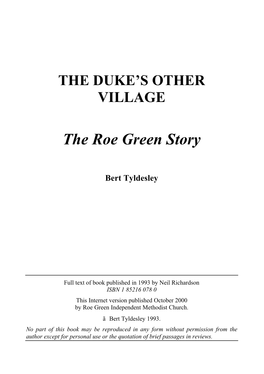 The Duke S Other Village