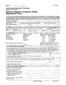 National Register of Historic Places Registration Form