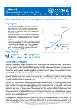 OCHA Ukraine Situation Update 27 June