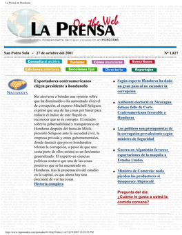 La Prensa De Honduras