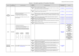 Annexe 2 – Prescriptions Générales Et Prescriptions Particulières