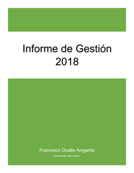 Informe De Gestión Vigencia 2018