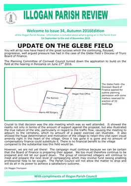 Update on the Glebe Field