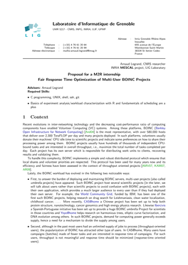 Response Time Optimization of Multi-User BOINC Projects