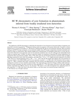 W Chronometry of Core Formation in Planetesimals Inferred from Weakly Irradiated Iron Meteorites