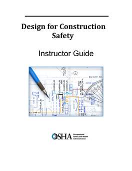 Design for Construction Safety Instructor Guide