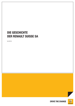 Die Geschichte Der Renault Suisse Sa