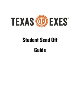 2018 Student Send-Off Guide.Pdf