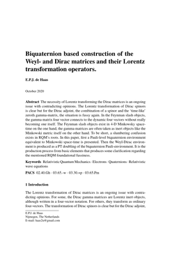 And Dirac Matrices and Their Lorentz Transformation Operators