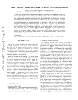 Loopy Constraints on Leptophilic Dark Matter and Internal Bremsstrahlung