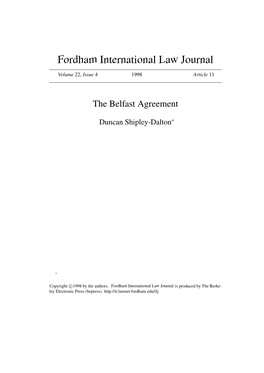 The Belfast Agreement