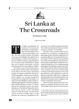 Sri Lanka at the Crossroads By2 Razeen Sally