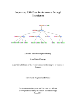 Improving RRB-Tree Performance Through Transience