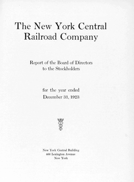 The New York Central Railroad Company