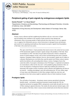 NIH Public Access Author Manuscript Nat Neurosci