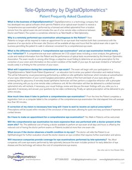 Digital Optometric FAQ 1217 V2.Indd