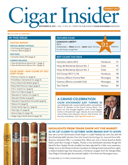 In the Next Cigar Insider