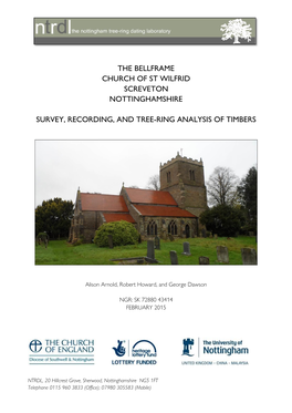 The Bellframe Church of St Wilfrid Screveton Nottinghamshire Survey