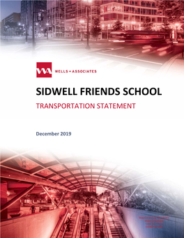 Sidwell Friends School Transportation Statement