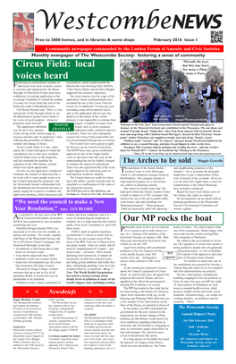 Westcombe News February 2016