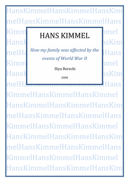 Borecki Files/Hans Kimmel Iliya Borecki.Pdf