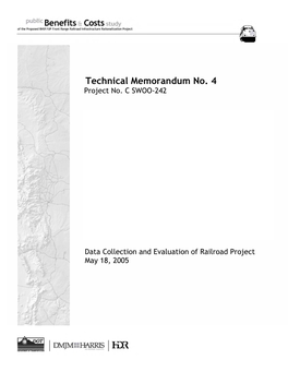 Technical Memorandum No. 4 Project No