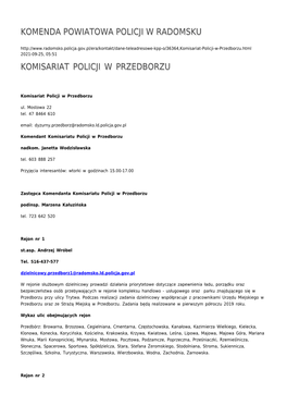 Komenda Powiatowa Policji W Radomsku