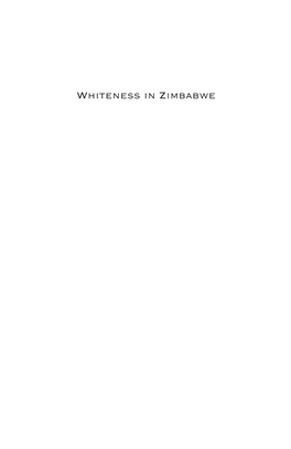 Whiteness in Zimbabwe