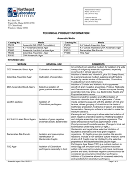 Anaerobic Media