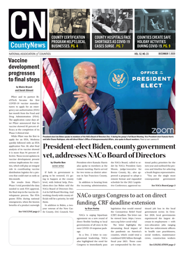 President-Elect Biden, County Government Vet, Addresses Naco