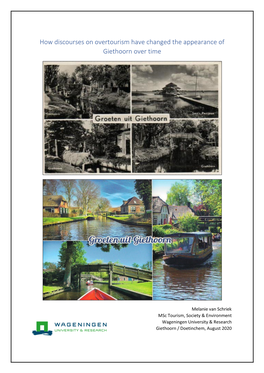 How Discourses on Overtourism Have Changed the Appearance of Giethoorn Over Time