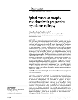 Spinal Muscular Atrophy Associated with Progressive Myoclonus Epilepsy