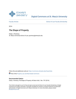 The Shape of Property