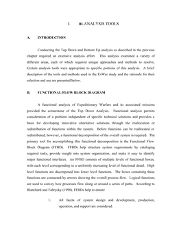 Chapter III: Analysis Tools