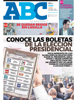 Conoce Las Boletas De La Elección Presidencial