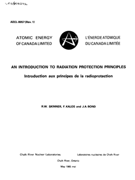 Introduction to Radiation Protection Principles