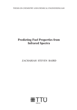 Predicting Fuel Properties from Infrared Spectra